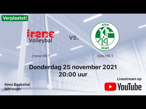 Irene HS 1 vs Cito HS 1, Volleybal Heren Tweede Divisie
