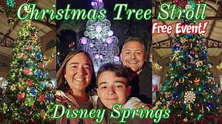 Disney's Christmas Tree Stroll At Disney Springs! Free Event! We Show All The Trees!