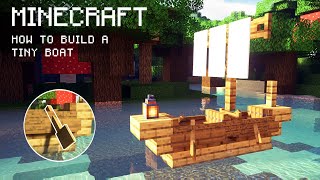 Minecraft: How To Build a Tiny Boat