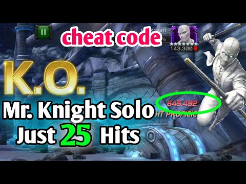 A cheat code for MR. Knight | Just 25 hit solo | MCOC 