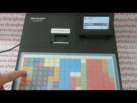 Sharp XE-A217 Undefined Code Error Message