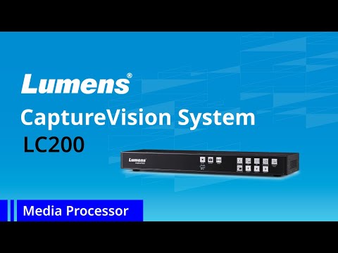 Lumens lc200 capturevision system 4-channel hd switcher, rec...