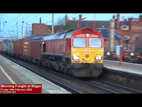 Morning Freight at Wigan - 14th February 2020