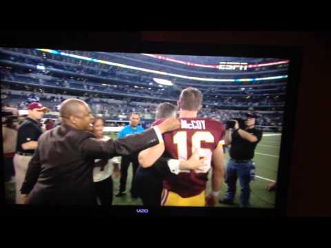 MNF. No means no. Colt McCoy interview espn.
