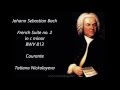 J S Bach French Suite no 2 in c minor BWV 813 Courante Tatiana Nikolayeva
