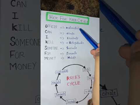 Kreb Cycle | Easy Trick | Mnemonics | 11th | mdcat | Neet | #11th #mdcat #neet #fsc #biology #krebs