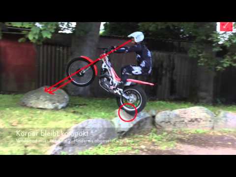 Trial Fahrtechnik - Doppelstufe - Trial Action Trialschule