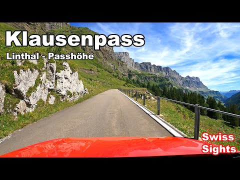 Klausenpass Switzerland 4K Scenic Drive from Linthal