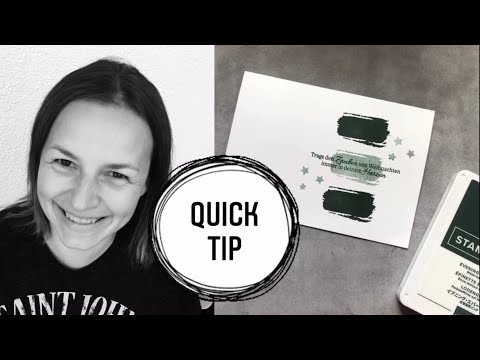 Quick Tip #1 - Zwei Töne mit einem Stempelkissen