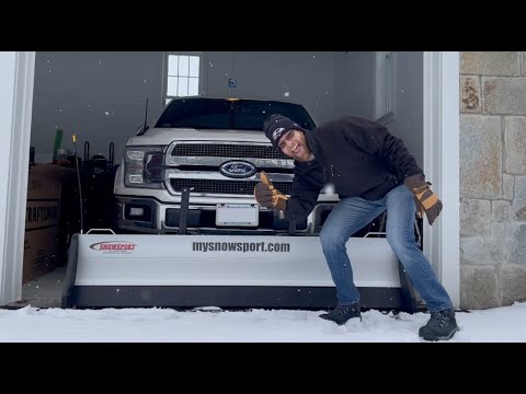 Snowsport HD plow on a 2019 Ford F-150 with 2" front hitch