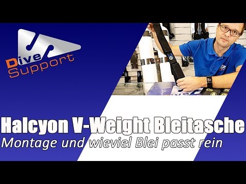 Halcyon V-Weight Bleitasche - Montage und wieviel Blei passt rein | DiveSupport