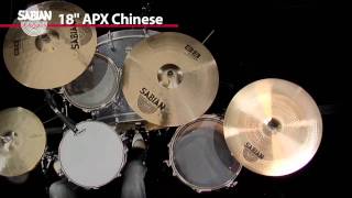 Video thumbnail for SABIAN 18" APX Chinese by SABIAN Cymbals