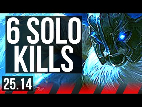 OLAF vs IRELIA (TOP) | 6 solo kills, Godlike | NA Grandmaster | 25.14