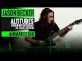 Gus Drax - Altitudes (Jason Becker Cover) - Guitar Tutorial Lesson - Animated Tab - How to play