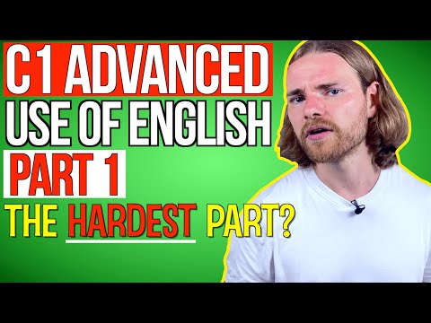 This is DIFFICULT! How to PASS C1 Advanced Use of English Part 1 - Cambridge Advanced (CAE)