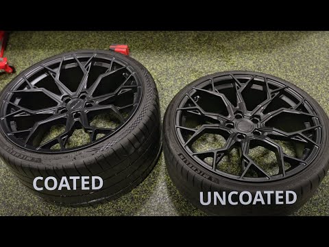 Does a CERAMIC COATING turn Satin Wheels Glossy? We find out!