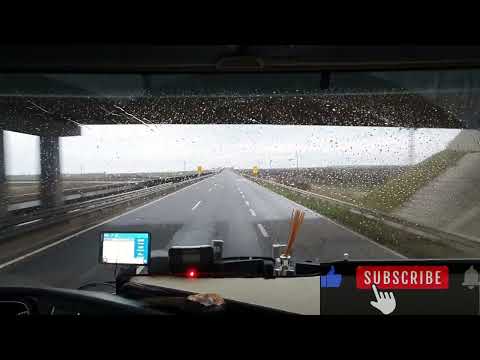 Hungary M43  road diving to Romania border #semitruck #europe
