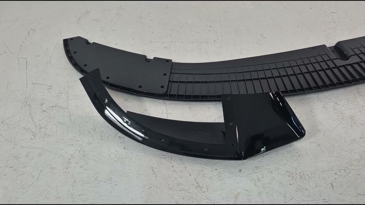 BMW serija 4 F32/F33/F36 2012–2020 MP-Style sprednji lip spojler (za M-Sport, sijajno črna) Video 1