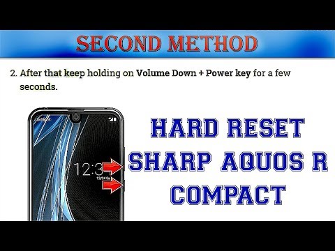 Hard Reset SHARP Aquos R Compact