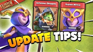 Super Witch & Inferno Dragon Explained! New Super Troops for Clash of Clans Update!