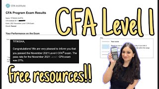 CFA Level 1 *Free* Study Resources that will help 
