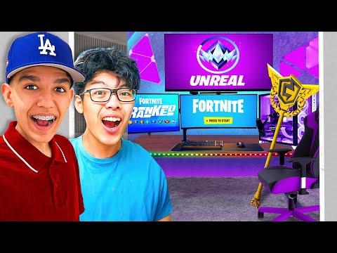 I Built AsianJeff’s ENTIRE Gaming Setup To Play Ranked Fortnite!