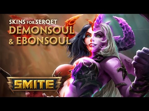 SMITE - New Skins for Serqet - Demonsoul and Ebonsoul