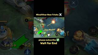 Minsitthar New Tricks Tutorial Mobile legends #ml2b #minsitthar #shorts #mlbb #tutorial