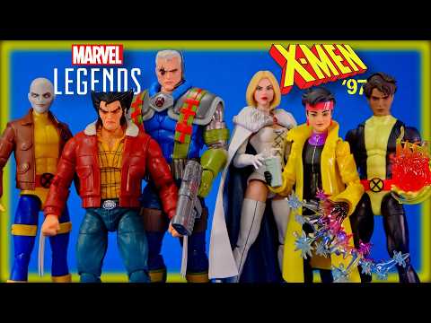 Marvel Legends X-Men '97 Cable Emma Frost Jubilee Sunspot Logan Morph Hasbro Figure Overview!