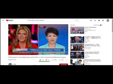 YouTube suppresses Trish Regan/Liu Xin debate!! What are they afraid of?