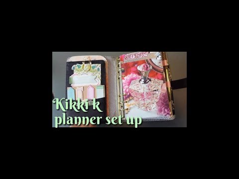 Kikki k planner set up (time lapse)