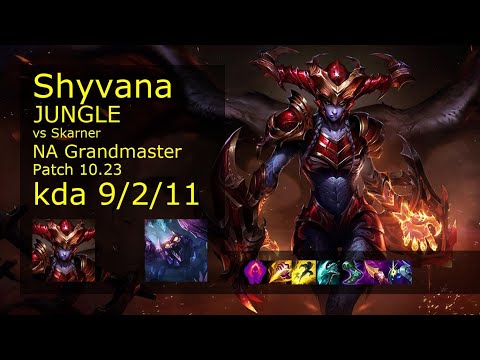 Shyvana Jungle vs Skarner - NA Grandmaster 9/2/11 Patch 10.23 Gameplay