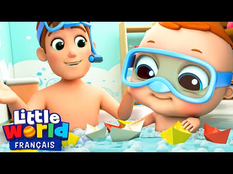 Jouer avec papa | Fête des pères | Comptines pour les tout-petits | Little World Français