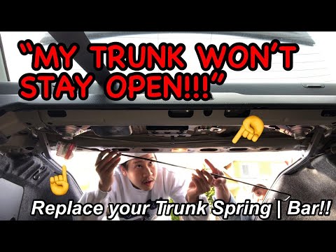 How To Install: Trunk Spring Opener | 03-07 Honda Accord | DIY Installation Clip & Trunk Torsion Rod