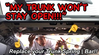 How To Install: Trunk Spring Opener | 03-07 Honda Accord | DIY Installation Clip & Trunk Torsion Rod