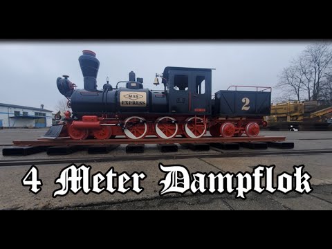 4 Meter Dampflok. Ein kleines Schmuckstück.