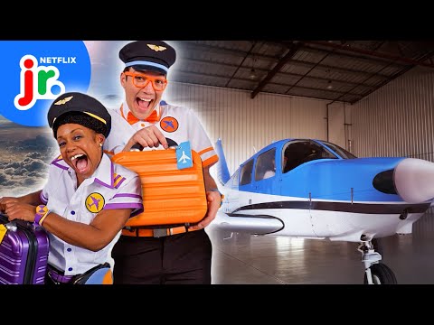 Pilot Blippi Flies an Airplane! ✈️Blippi's Job Show | Netflix Jr