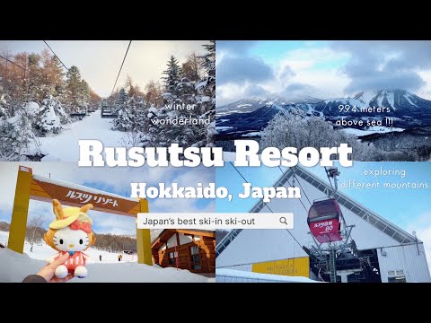 🏂beginner snowboarding at RUSUTSU❄️ resort tour + food guide, HUGE indoor game center + anime merch!