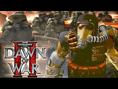 Death Korps of Krieg, Steel Legion & Cadians vs Chaos Marines! - Astartes Mod | DOW2: Retribution