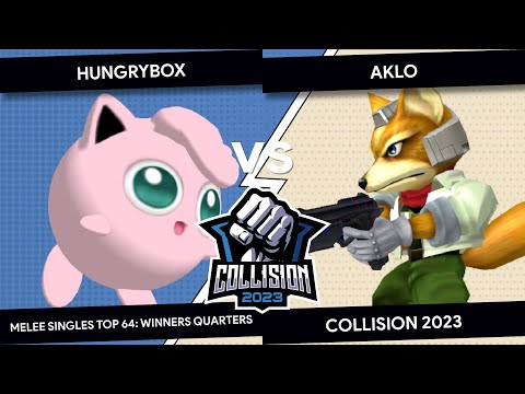 Collision 2023 - Hungrybox (Jigglypuff) VS Aklo (Fox) - Melee Singles Top 64 - Winners Quarters