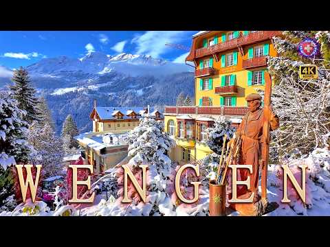 WENGEN ✨ Idyllisches Bergdorf im Schnee – 4K Wandertour / Jungfrau Region in der Schweiz