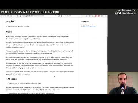 Capped Social Network - Building SaaS with Python and Django #76 thumbnail