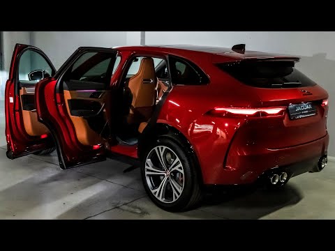 2024 Red Jaguar F-Pace SVR - Thrilling Fast Luxury SUV in Detail