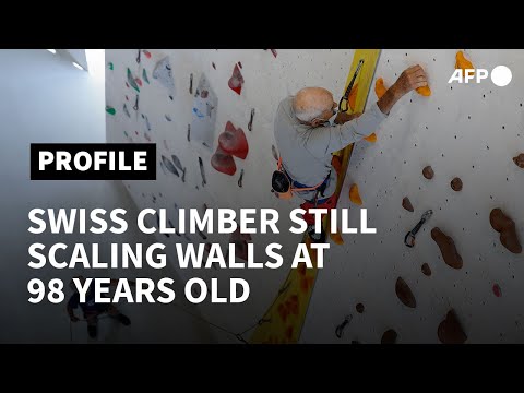 Veteran Swiss climber Marcel Remy still scaling the wall at 98 | AFP
