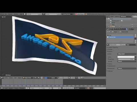 Flag Animation in blender  (EN.) :: Tip#53