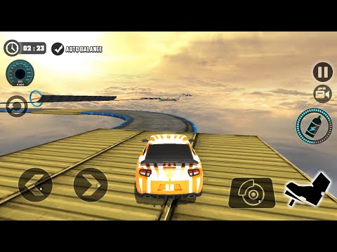 Impossible Stunt Car Tracks 3D: Blue Car Driving Stunts Levels 1 - 5 Android GamePlay 2021