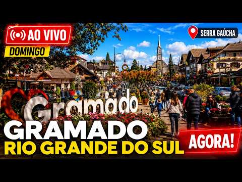 🔴 GRAMADO AO VIVO AGORA: COMO ESTÁ A CIDADE NESTE DOMINGO