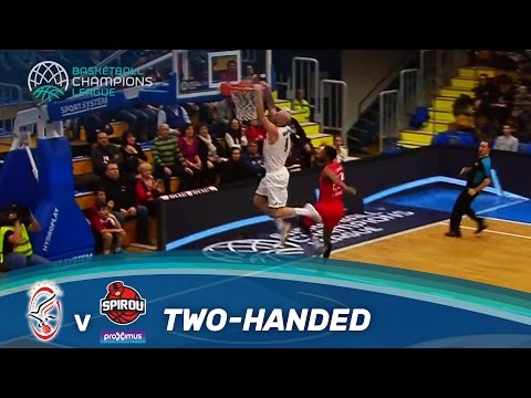 Coast to coast pass ended with two-handed dunk