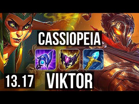 CASSIOPEIA vs VIKTOR (MID) | 18/1/5, 8 solo kills, Legendary, 1.2M mastery | NA Diamond | 13.17
