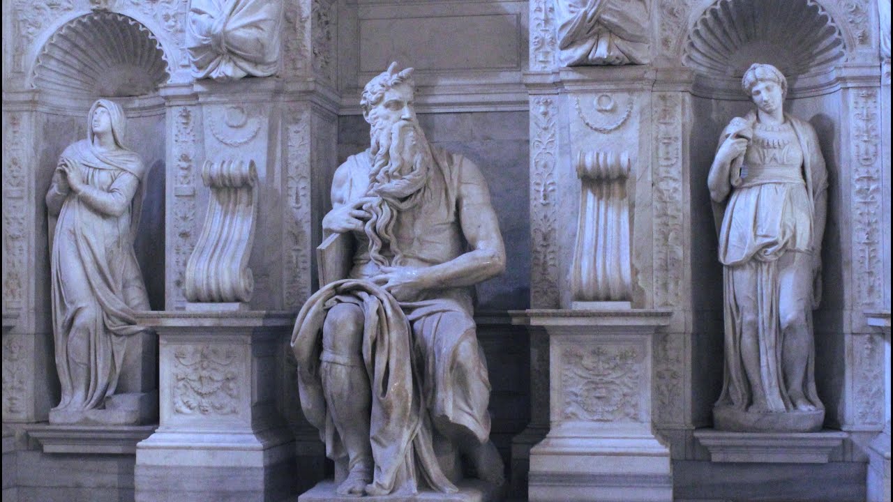 Basilica S. Pietro in Vincoli_Mosè_Giulio II_Michelangelo_Moses_Julius II_Leah_Rachel_prof Gioffreda
